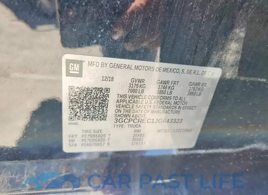 3GCPCREC1JG643323# 12
