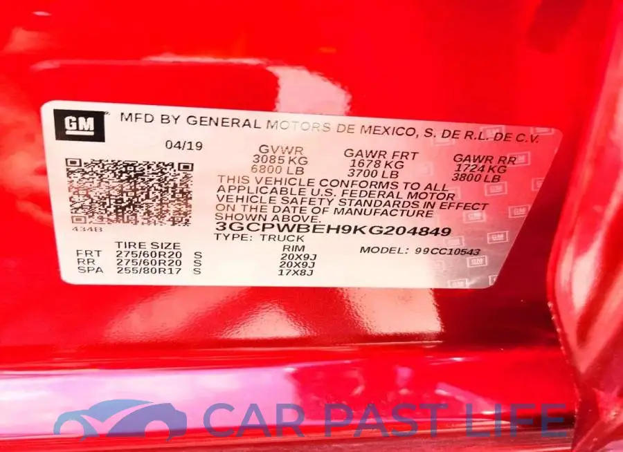 3GCPWBEH9KG204849# 12
