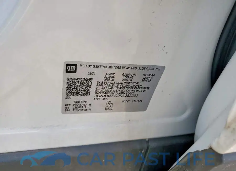 3GNAX5EG0RL282232# 12
