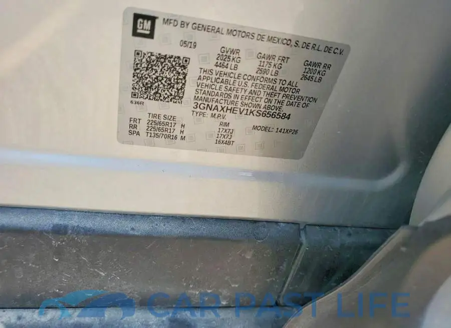 3GNAXHEV1KS656584# 14
