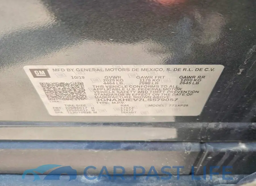 3GNAXHEV7LS579057# 14
