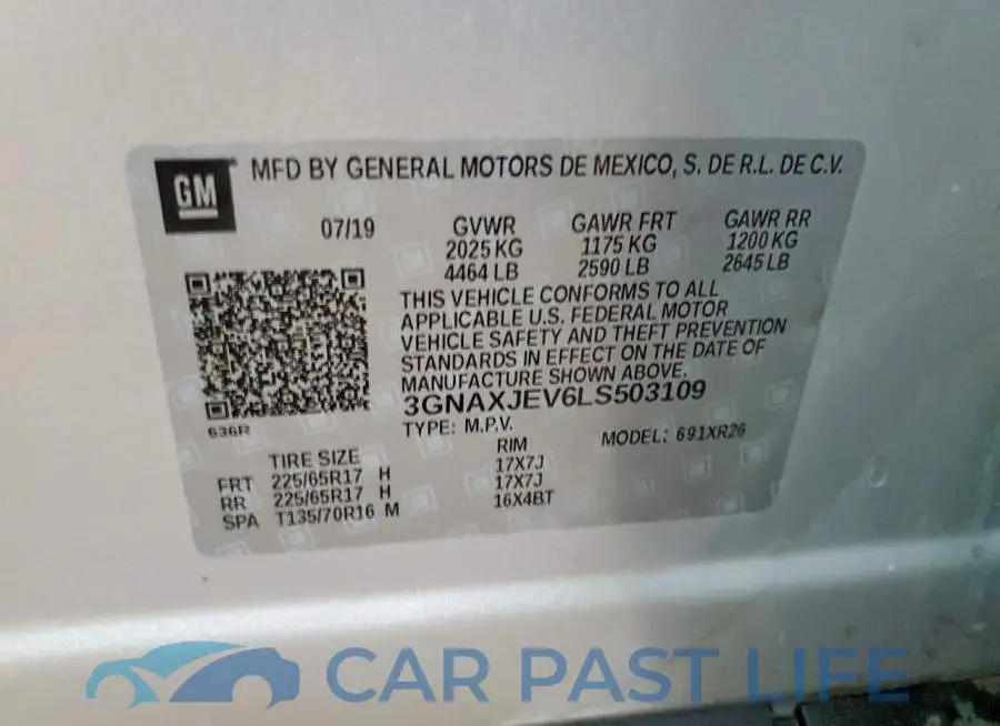 3GNAXJEV6LS503109# 13