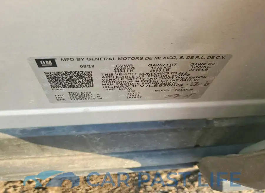 3GNAXJEV7LS530674# 13