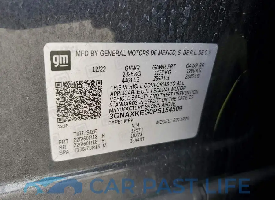 3GNAXKEG0PS154509# 12