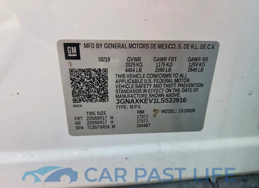 3GNAXKEV1LS533916# 13