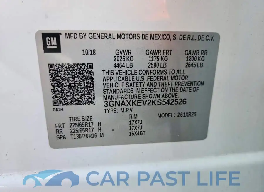 3GNAXKEV2KS542526# 13
