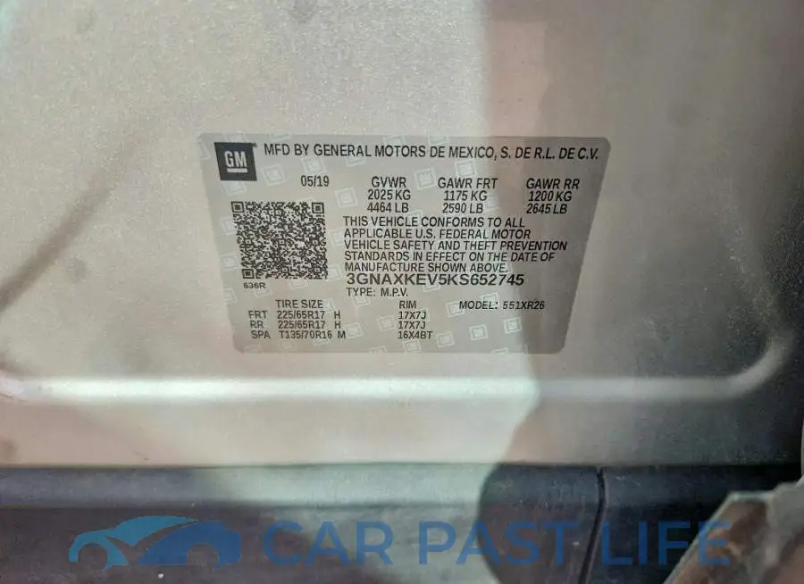 3GNAXKEV5KS652745# 14