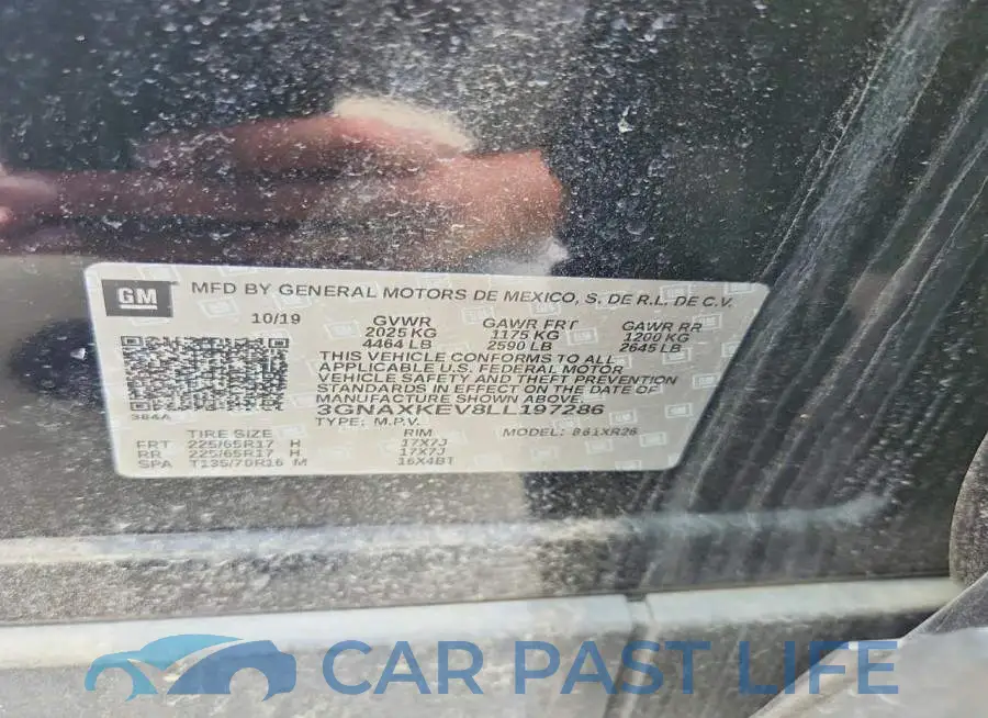 3GNAXKEV8LL197286# 13