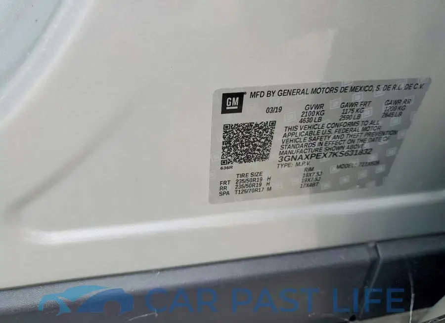 3GNAXPEX7KS631832# 13