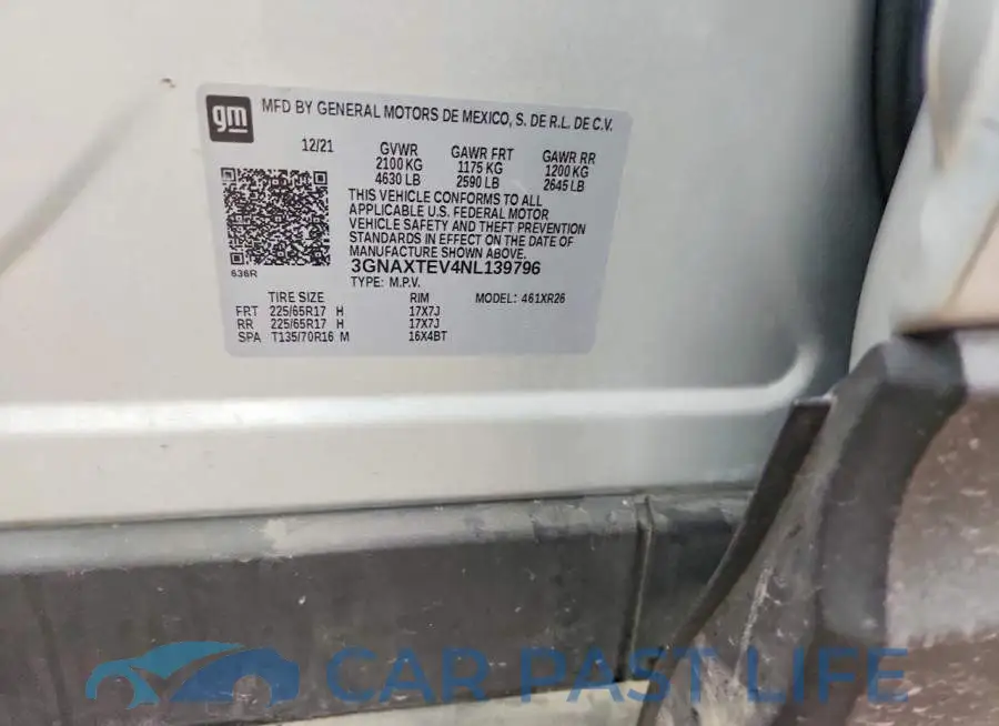 3GNAXTEV4NL139796# 12