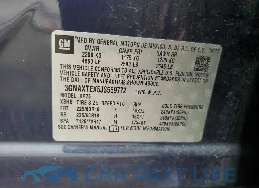3GNAXTEX5JS539772# 13