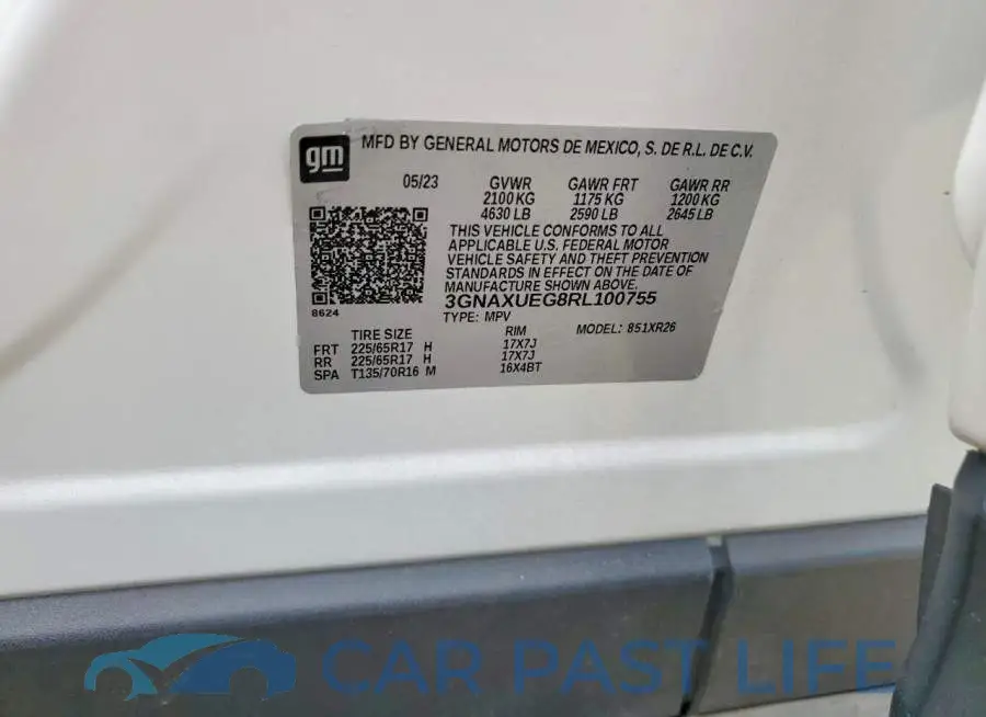 3GNAXUEG8RL100755# 13