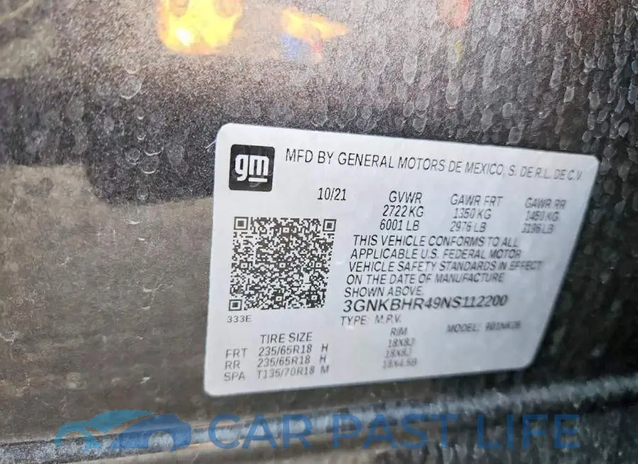 3GNKBHR49NS112200# 13