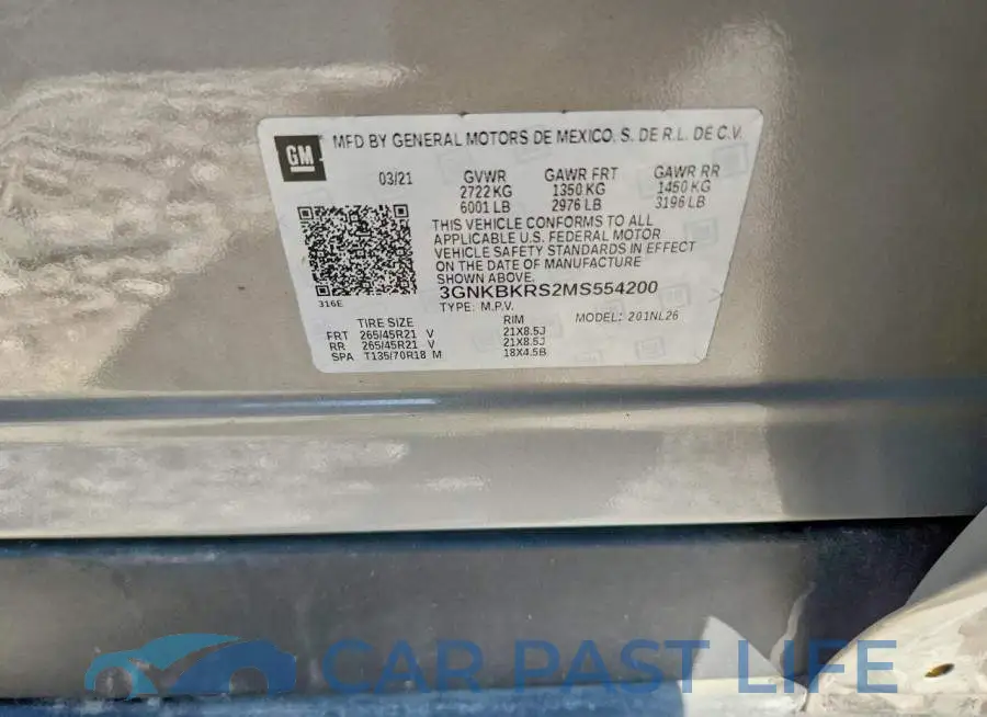 3GNKBKRS2MS554200# 13