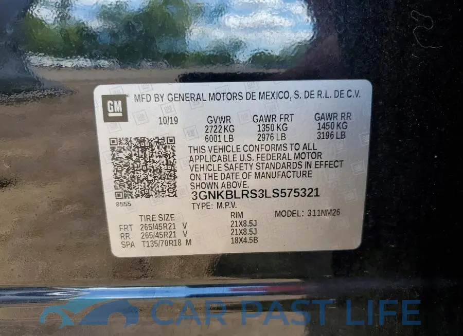 3GNKBLRS3LS575321# 13