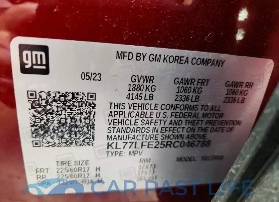 KL77LFE25RC046788# 13