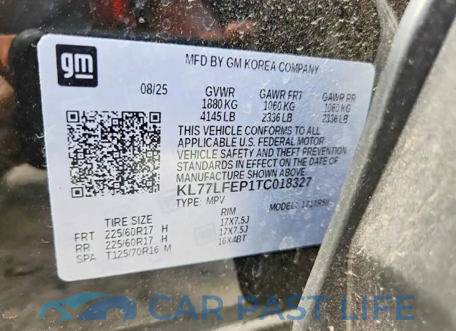KL77LFEP1TC018327# 13