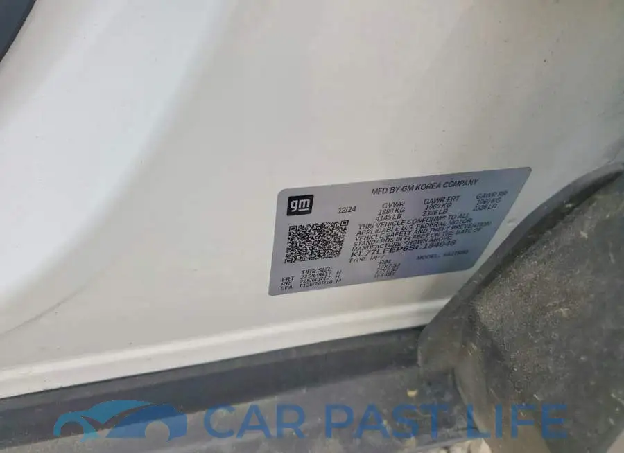 KL77LFEP6SC184048# 13