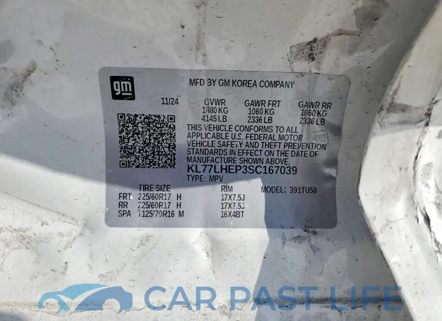 KL77LHEP3SC167039# 13