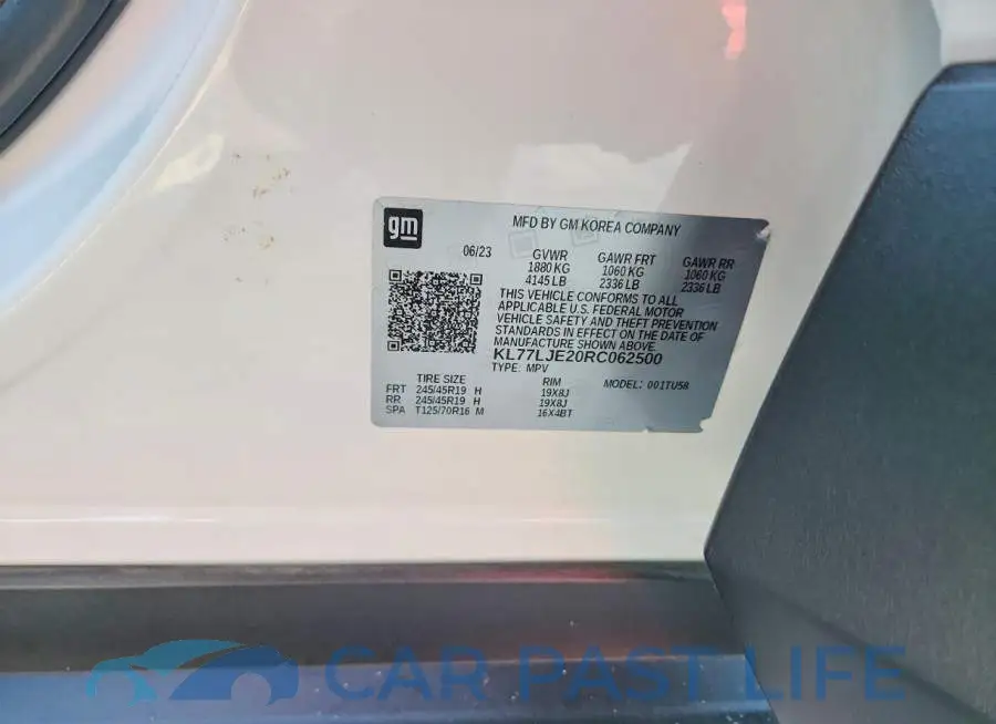 KL77LJE20RC062500# 13
