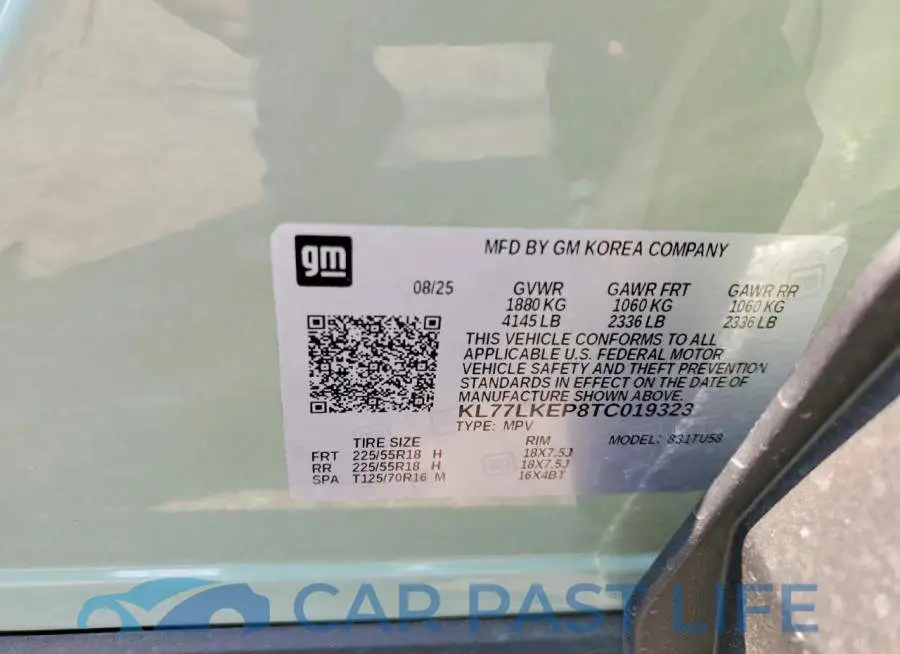 KL77LKEP8TC019323# 13