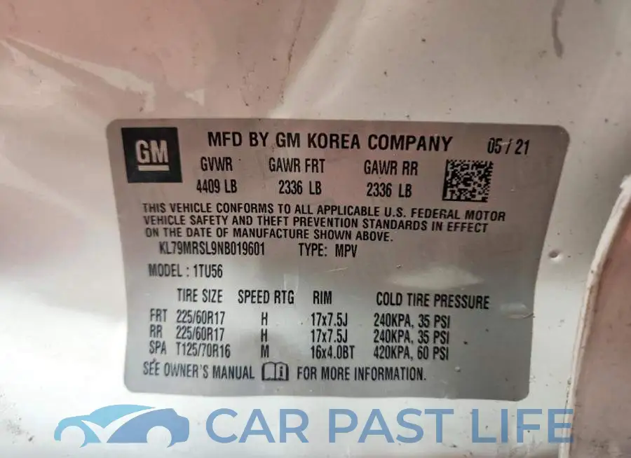 KL79MRSL9NB019601# 13