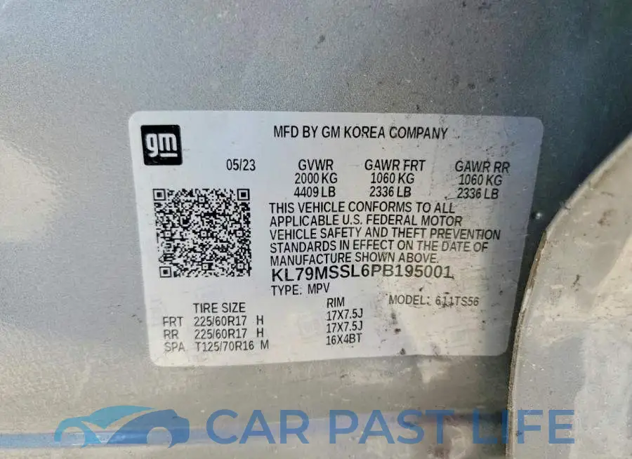 KL79MSSL6PB195001# 13
