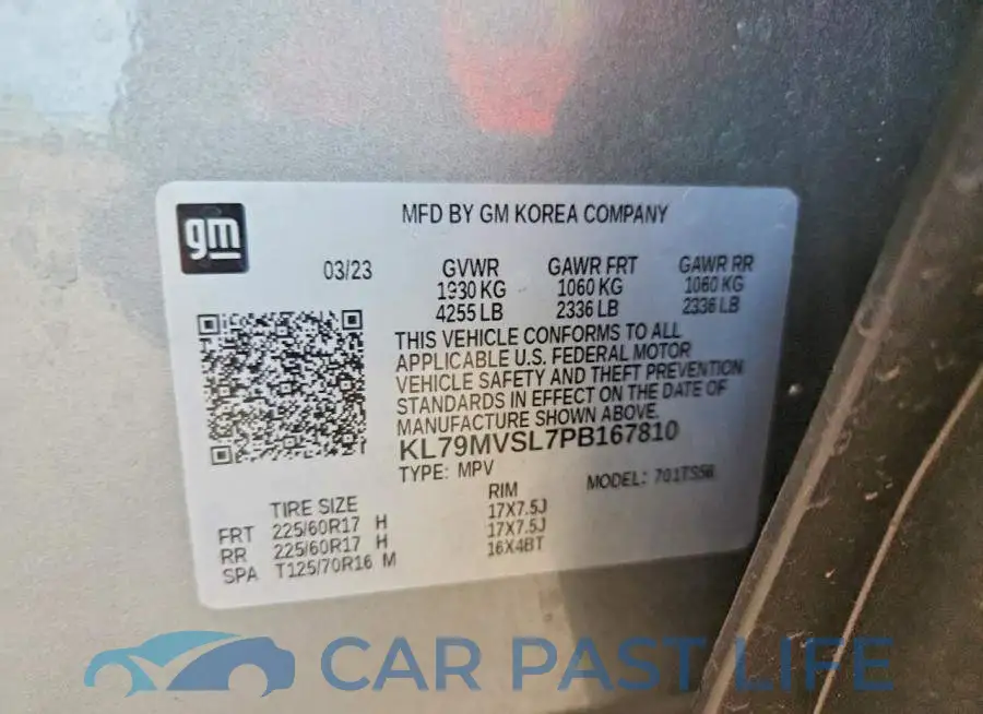 KL79MVSL7PB167810# 14