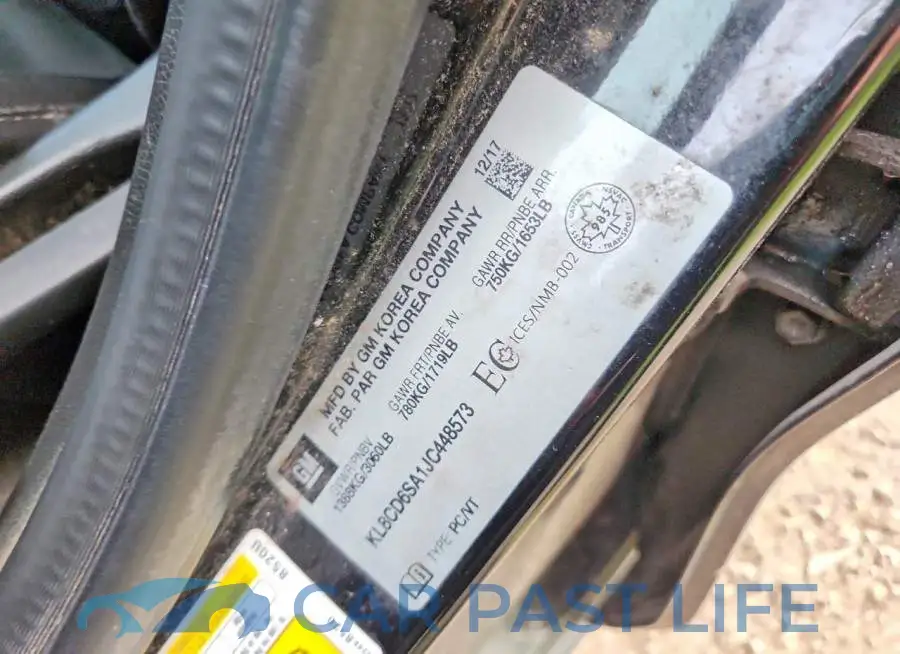 KL8CD6SA1JC448573# 12