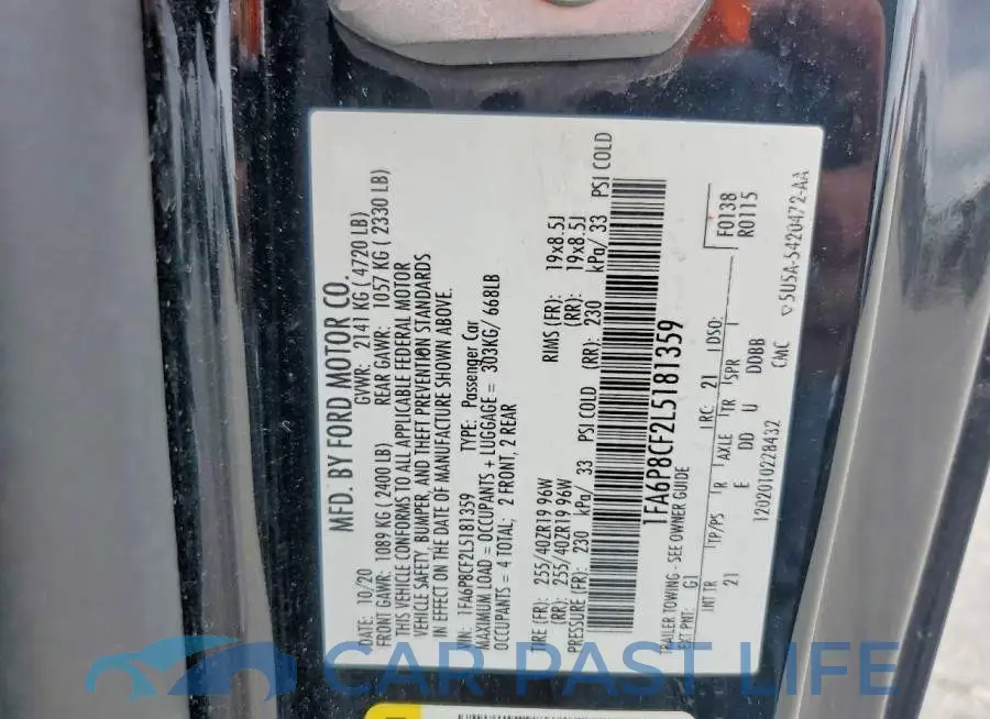 1FA6P8CF2L5181359# 12