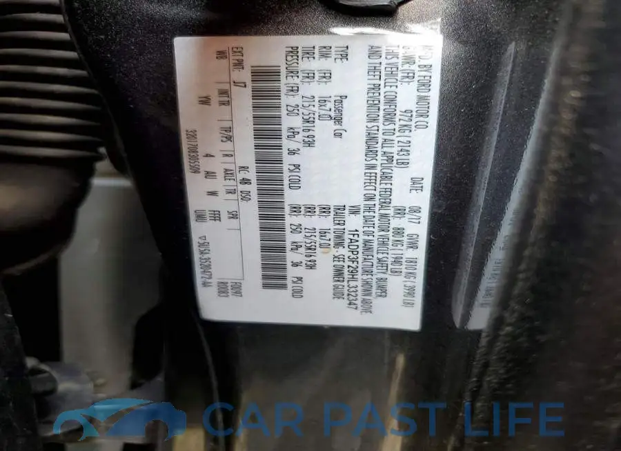1FADP3F29HL332347# 12