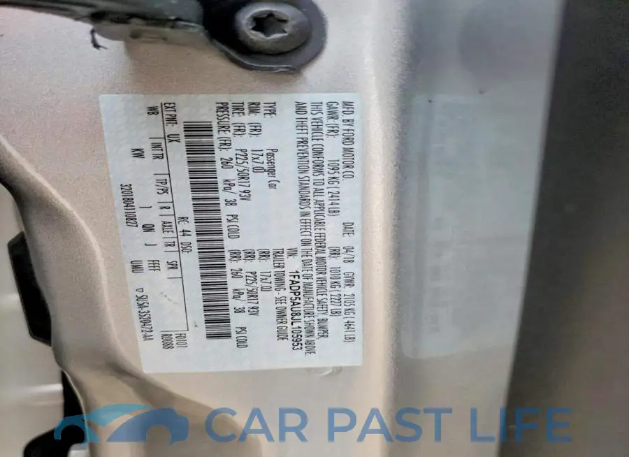 1FADP5AU8JL105953# 13