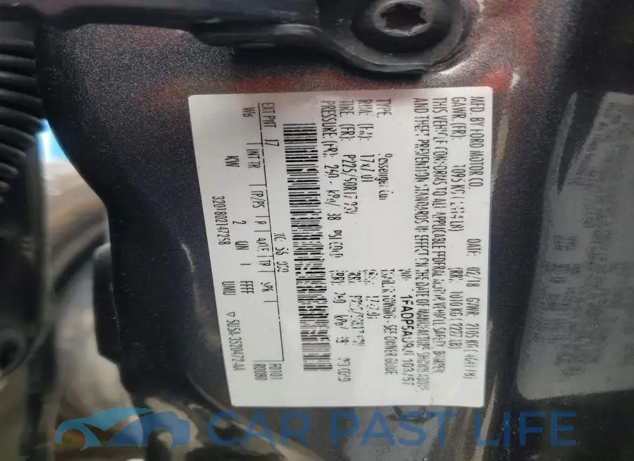 1FADP5AU9JL103757# 13