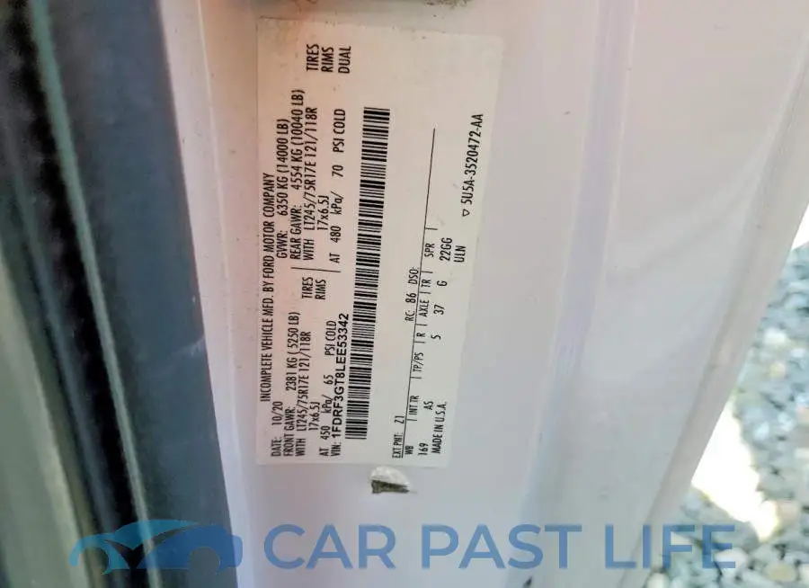 1FDRF3GT8LEE53342# 12