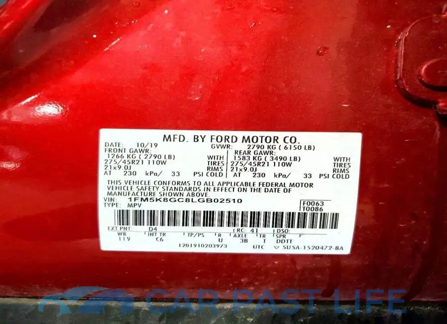1FM5K8GC8LGB02510# 13