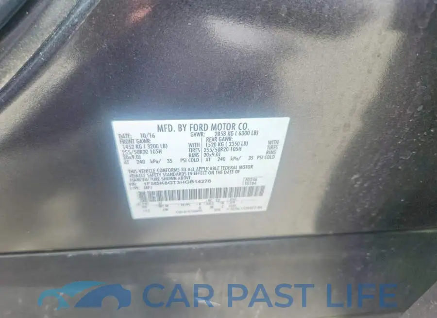 1FM5K8GT3HGB14278# 13