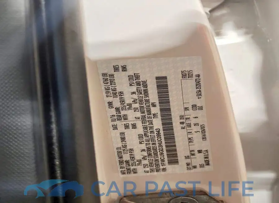 1FMCU9GD3HUC09943# 13