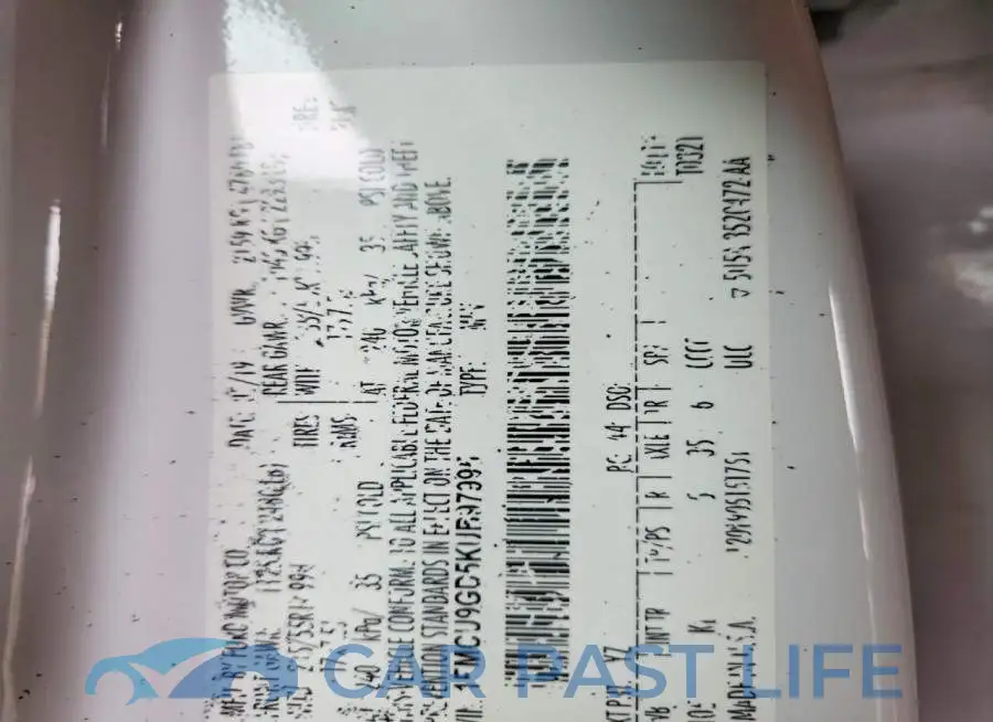 1FMCU9GD5KUB97995# 13