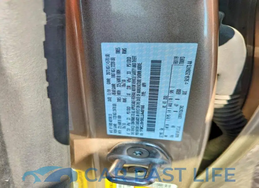 1FMCU9H90LUA49166# 12