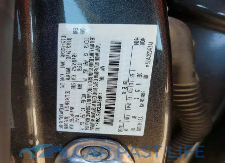 1FMCU9J93LUA35014# 13
