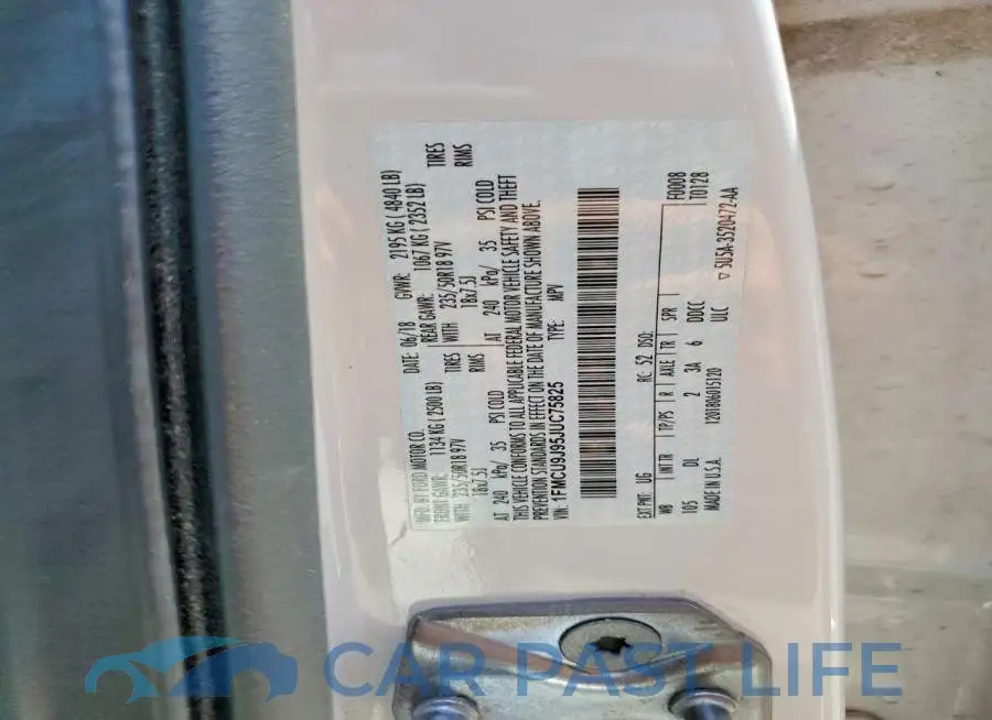 1FMCU9J95JUC75825# 13