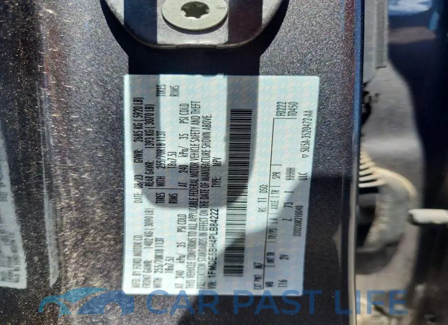 1FMDE5BH4PLB84222# 13