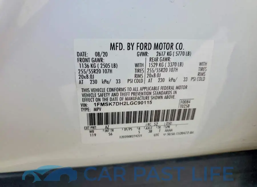 1FMSK7DH2LGC90115# 14