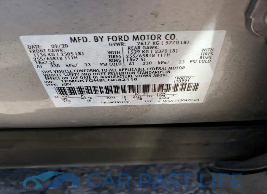 1FMSK7DH8LGC82116# 13