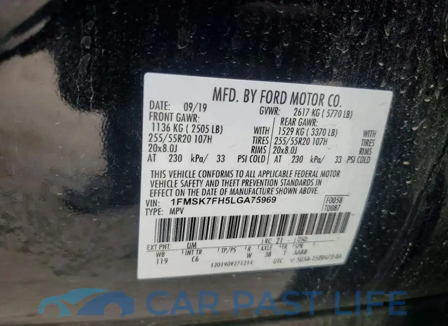 1FMSK7FH5LGA75969# 13