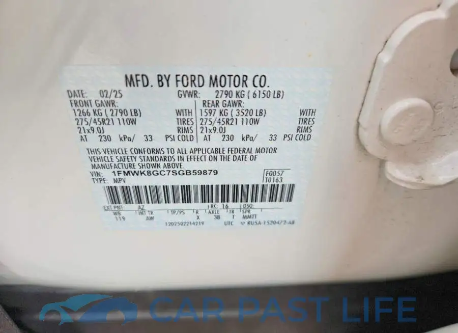 1FMWK8GC7SGB59879# 13