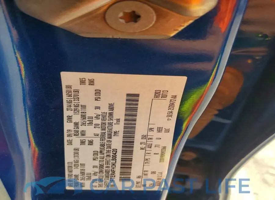1FTER4FH3KLB00420# 12