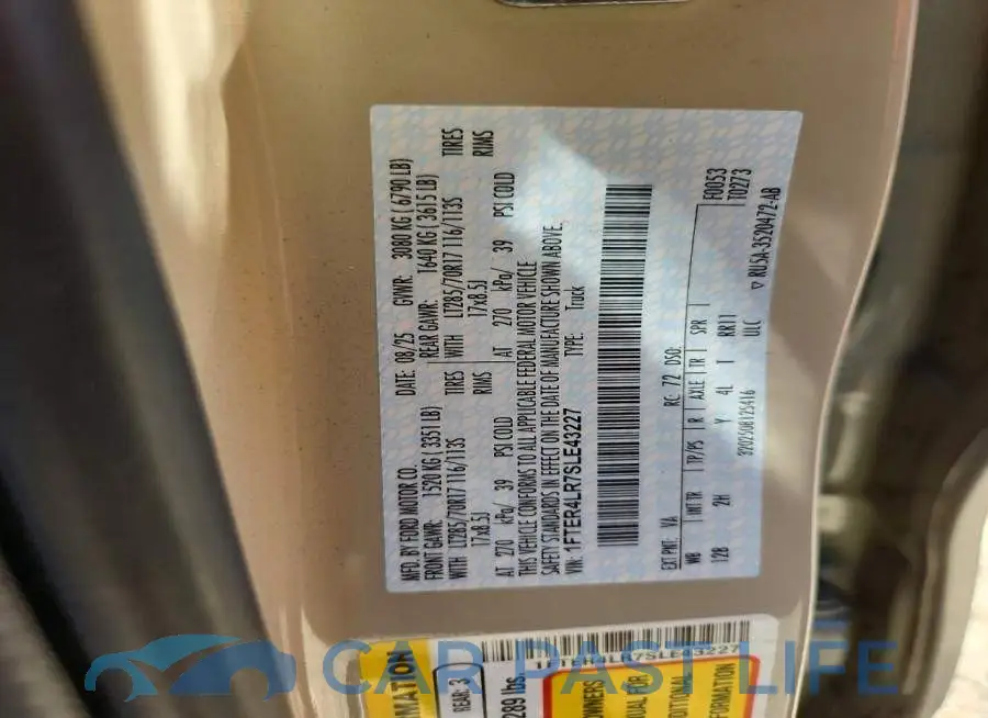 1FTER4LR7SLE43227# 12