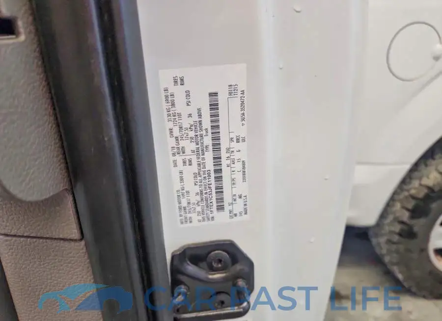 1FTEX1C53JFE11003# 12