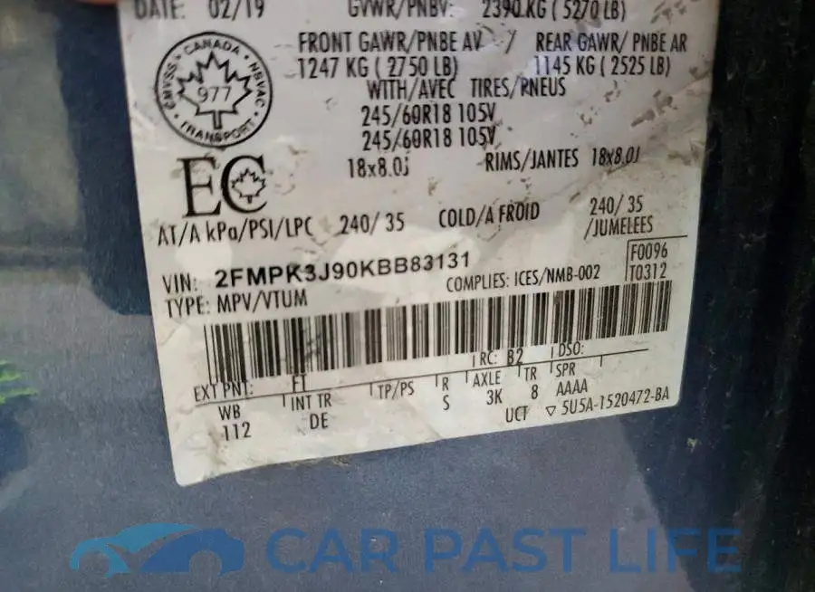 2FMPK3J90KBB83131# 13